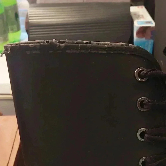 EUC COACH Sz. 8 Black Tristee Lace Up Rubber Rainboots - Picture 10 of 11